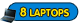 Capacity of 8 Laptops
